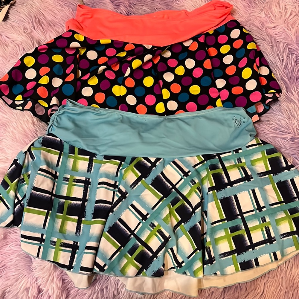 Girls justice coverups two set plaid polka dot
